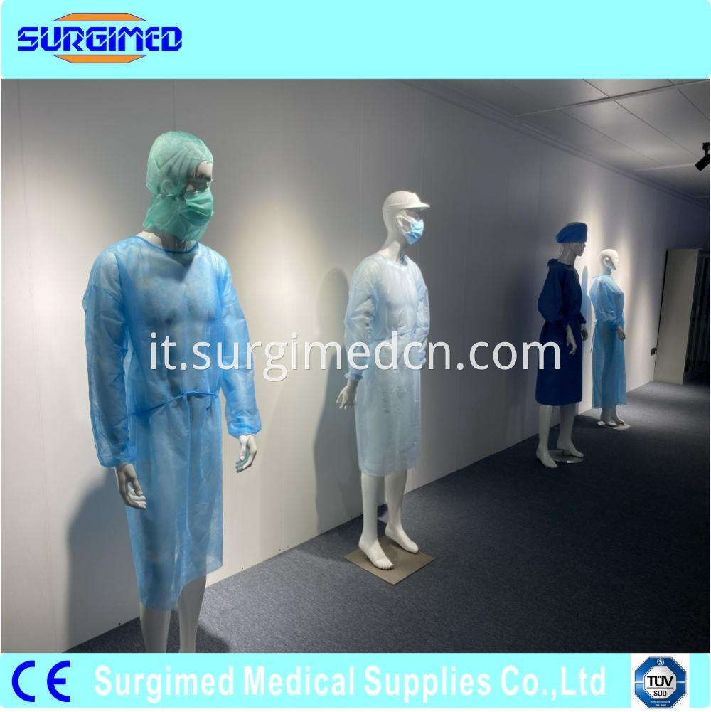 Disposable Pp Pe Isolation Gown